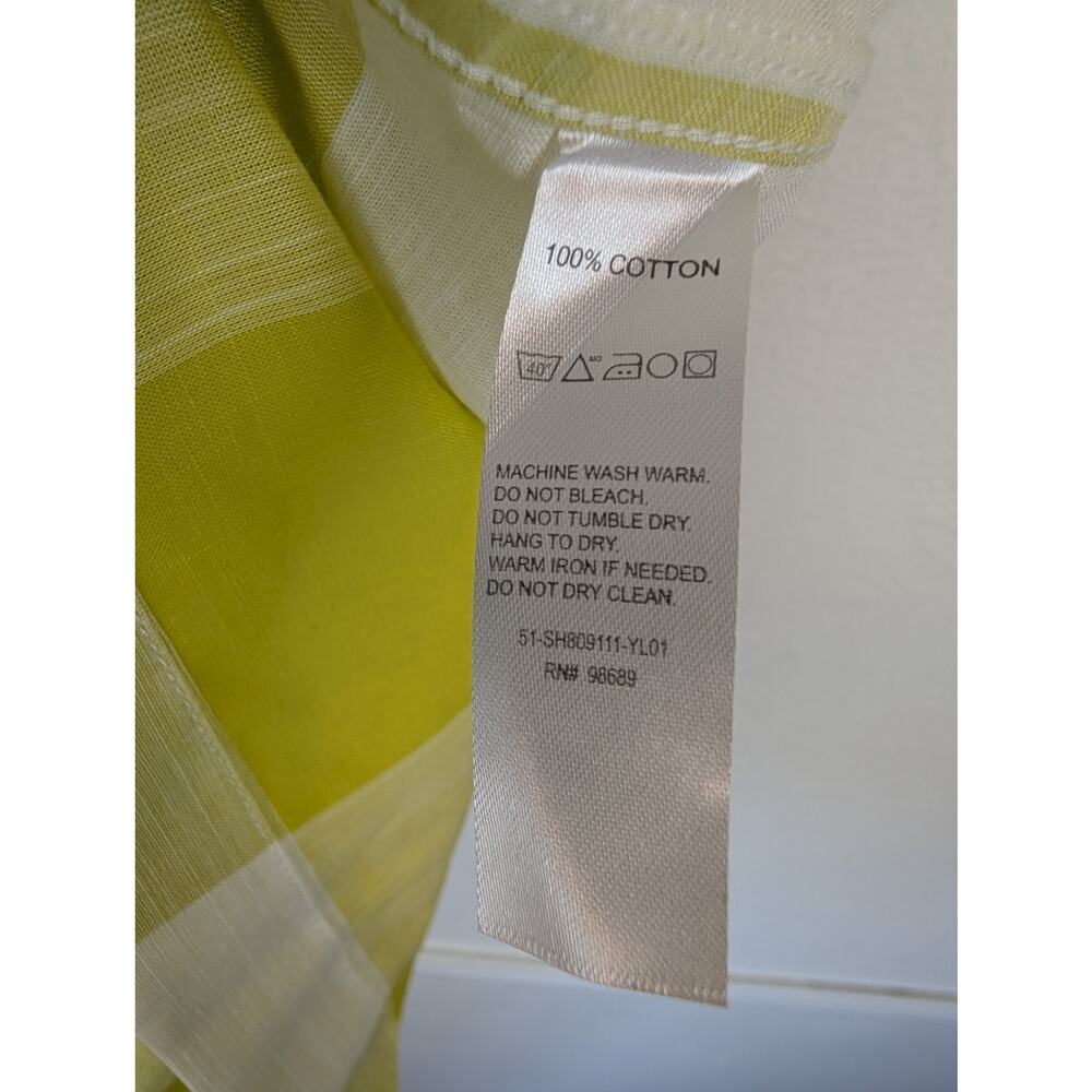 Todd Snyder Albiate Camp Shirt Vintage Plaid Short Sleeves Yellow NWT Size M - Picture 10 of 13